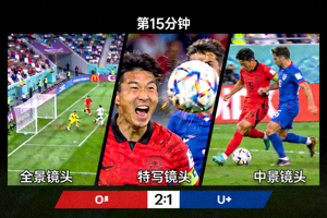 足球比赛现场直播多镜头切换画面